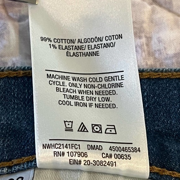 HUDSON BLAIR HIGH RISE DISTRESSED BOOT CROPPED‎ JEANS BLUE NWT WOMEN'S SIZE 29 - Picture 16 of 16